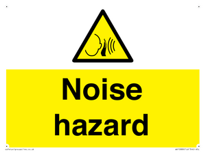 Warning: Noise hazard